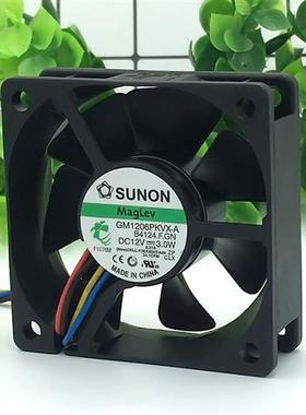 6CM厘米6020 12V 3.0W4线PWM机箱散热风扇GM1206PKVX-A