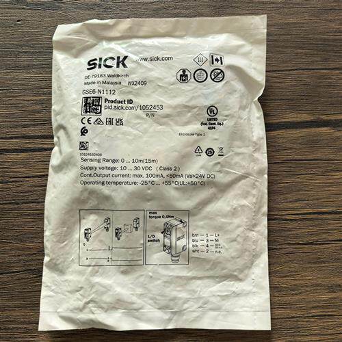 全新原装正品 SICK西克 GSE6-N1112 光电传感器 1052453 现货销售