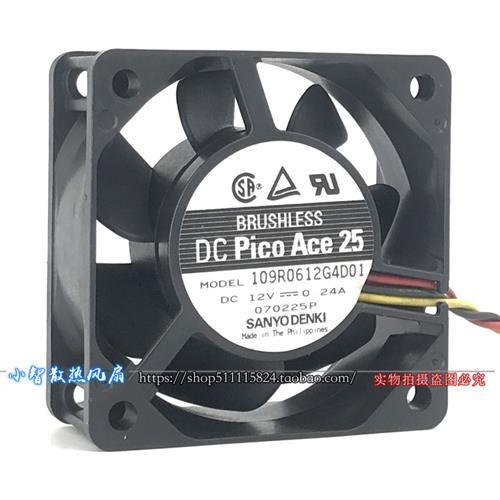 原装/ 散热 风扇109R0612G4D01 DC12V 0.24A 6025 静音