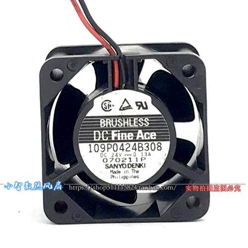 原装  24V 0.13A 4028 4厘米 大风量双滚珠风扇109P0424B308