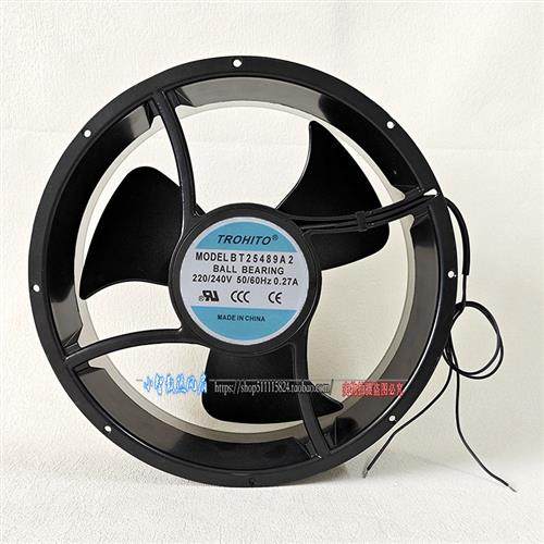 进口大风力220V耐高温轴流风机柜排气风扇25CM TROHITO