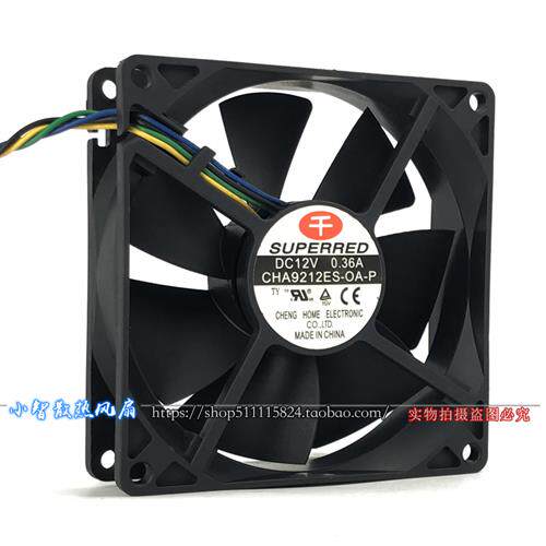 9025 12V 0.36 9CM 大风量PWM温控 散热风扇CHA9212ES-OA-P