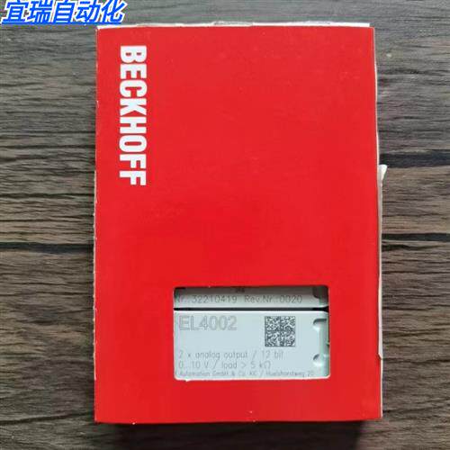 全新原装正品 BECKHOFF EL4002 模块 现货销售