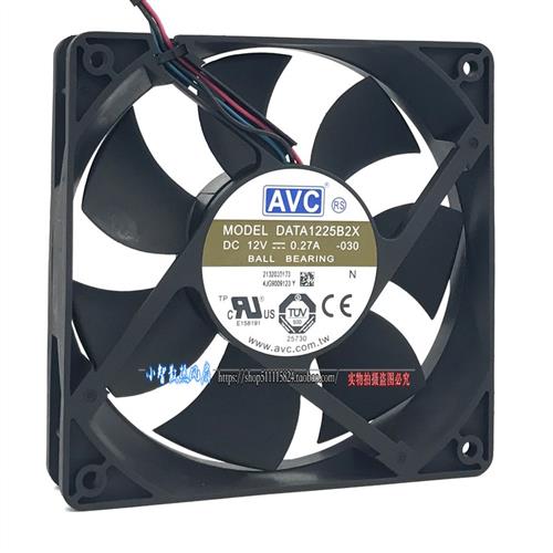 12CM厘米 12025 12V 0.27A静音 大风量 散热风扇DATA1225B2X