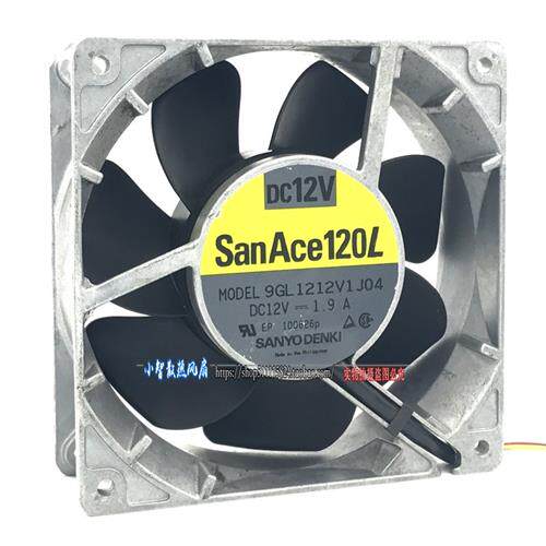 铝壳耐高温摩托改装暴力风扇12038 12V 1.9A 9GL1212V1J03/04