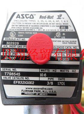 美国两位两通先导式电磁阀EF8321G002 24VDC保证正品