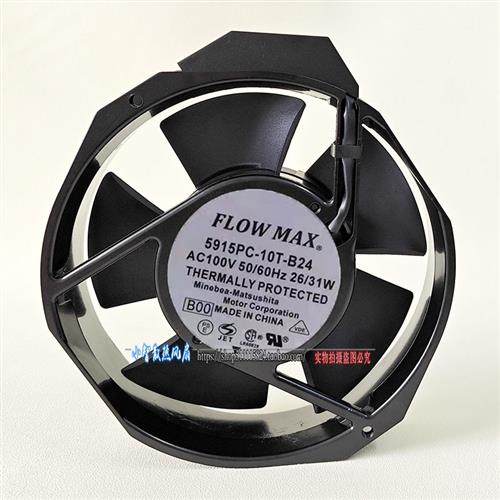 原装 FLOW MAX 5915PC-10T-B24 17238 AC100V 31W轴流风机风扇