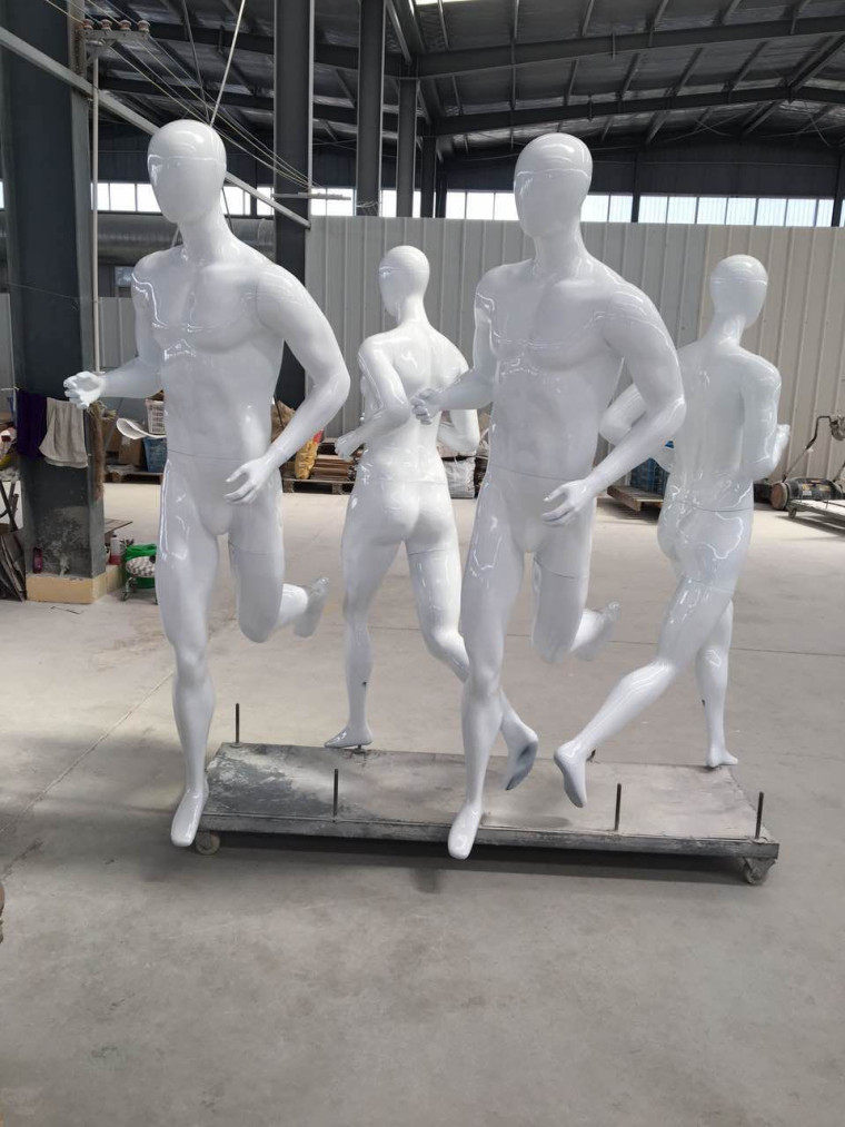 男女运动模特道具橱窗展示全身