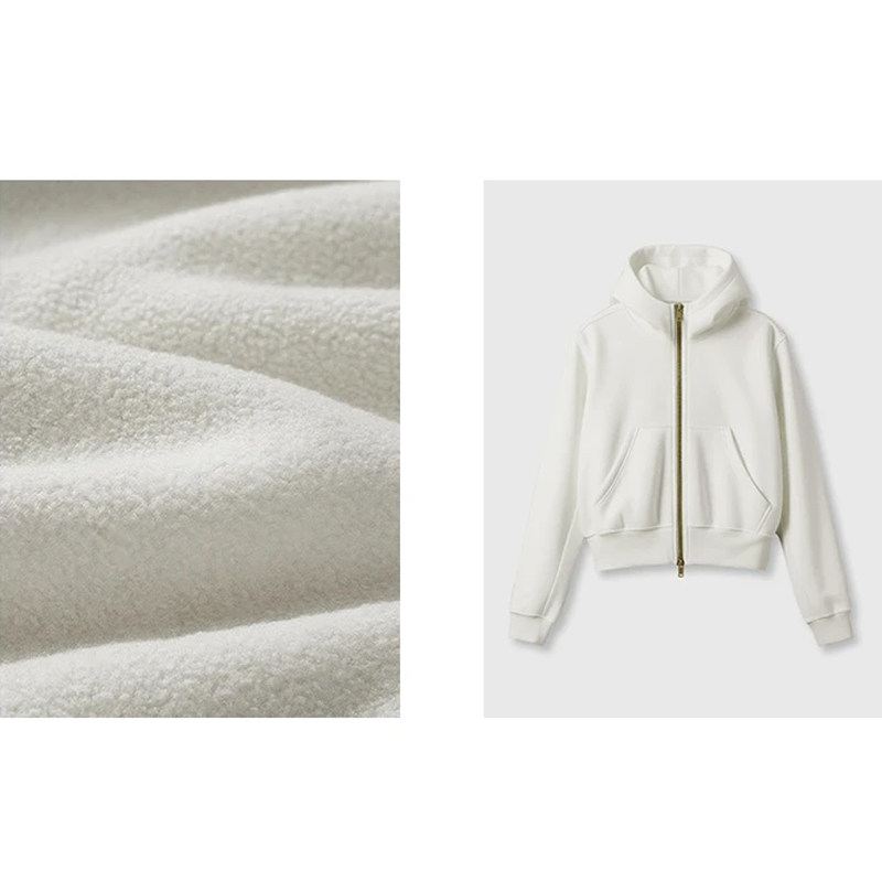 秋冬休闲加厚保暖冬短外套女2025新款复合面料摇粒绒连帽夹克上衣,女装/女士精品,短外套,淘宝优惠券,粉丝福利购,淘宝优惠卷