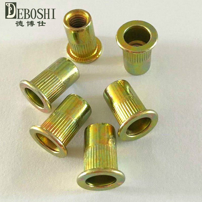 拉铆螺母 拉帽 沉头柱纹铆螺母 铆螺帽 沉头滚花拉铆螺母100粒/包