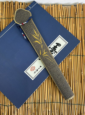 缂丝扇套手绘手工竹子