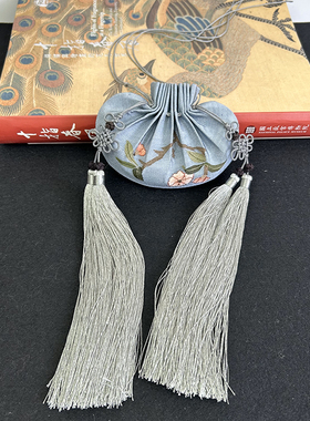 古风纯手工缂丝香囊荷包