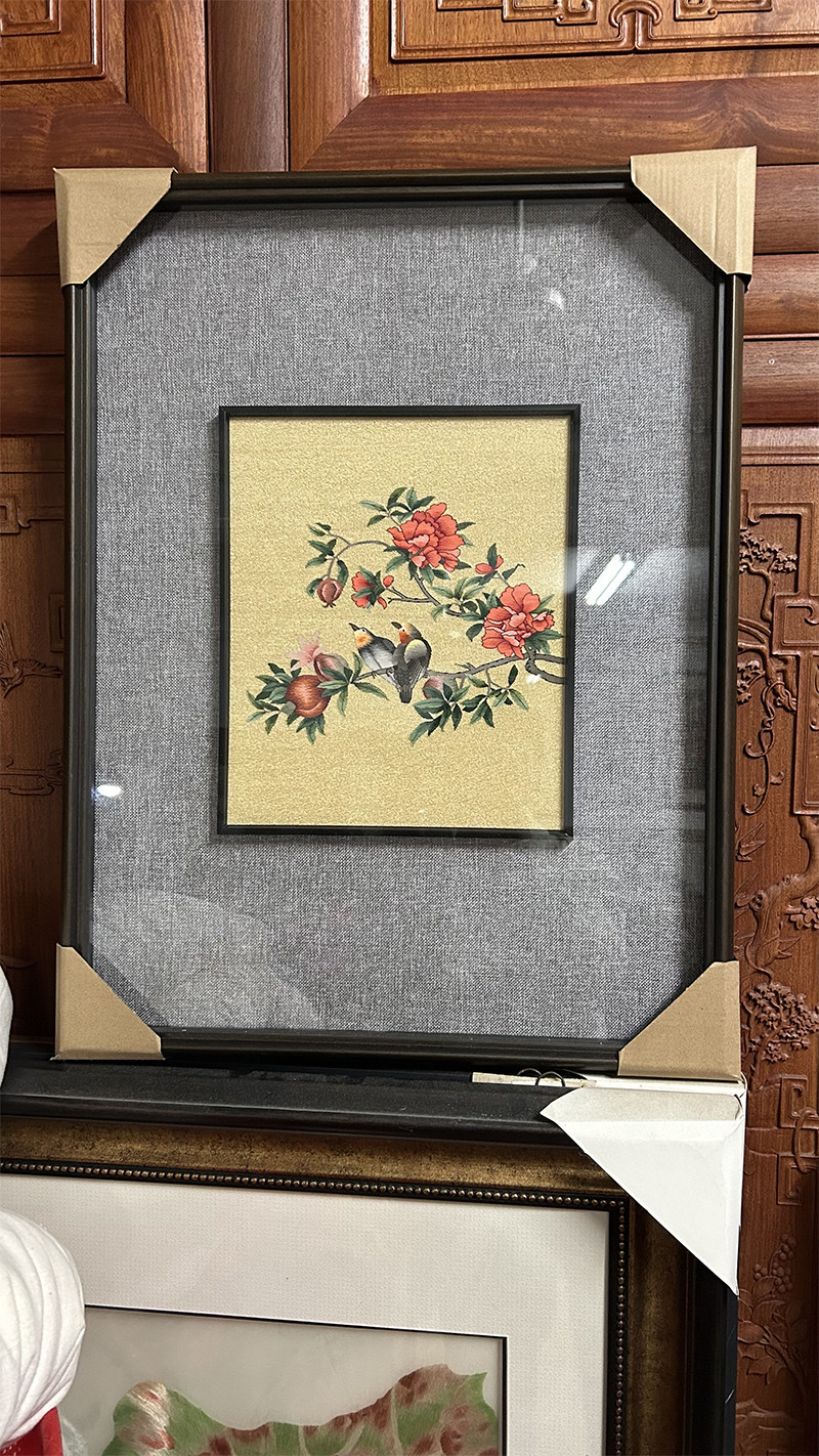 苏州手工缂丝挂画家居摆设花鸟古风装饰乔迁江浙特产送老外
