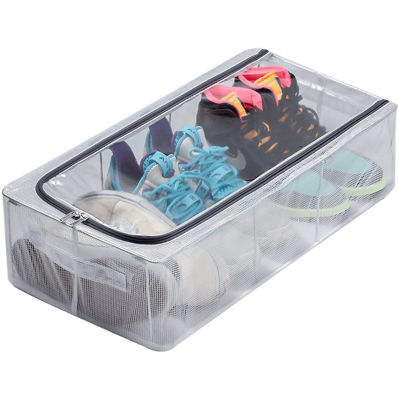 透明鞋盒鞋子收纳神器鞋架子折叠鞋柜盒子靴子换季整理存放省空间