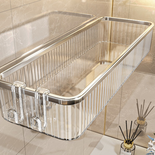 卫生间化妆品免打孔置物架