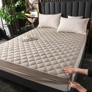 定制A类全棉夹棉加厚床笠母婴级100%纯棉防滑席梦思保护罩床垫套