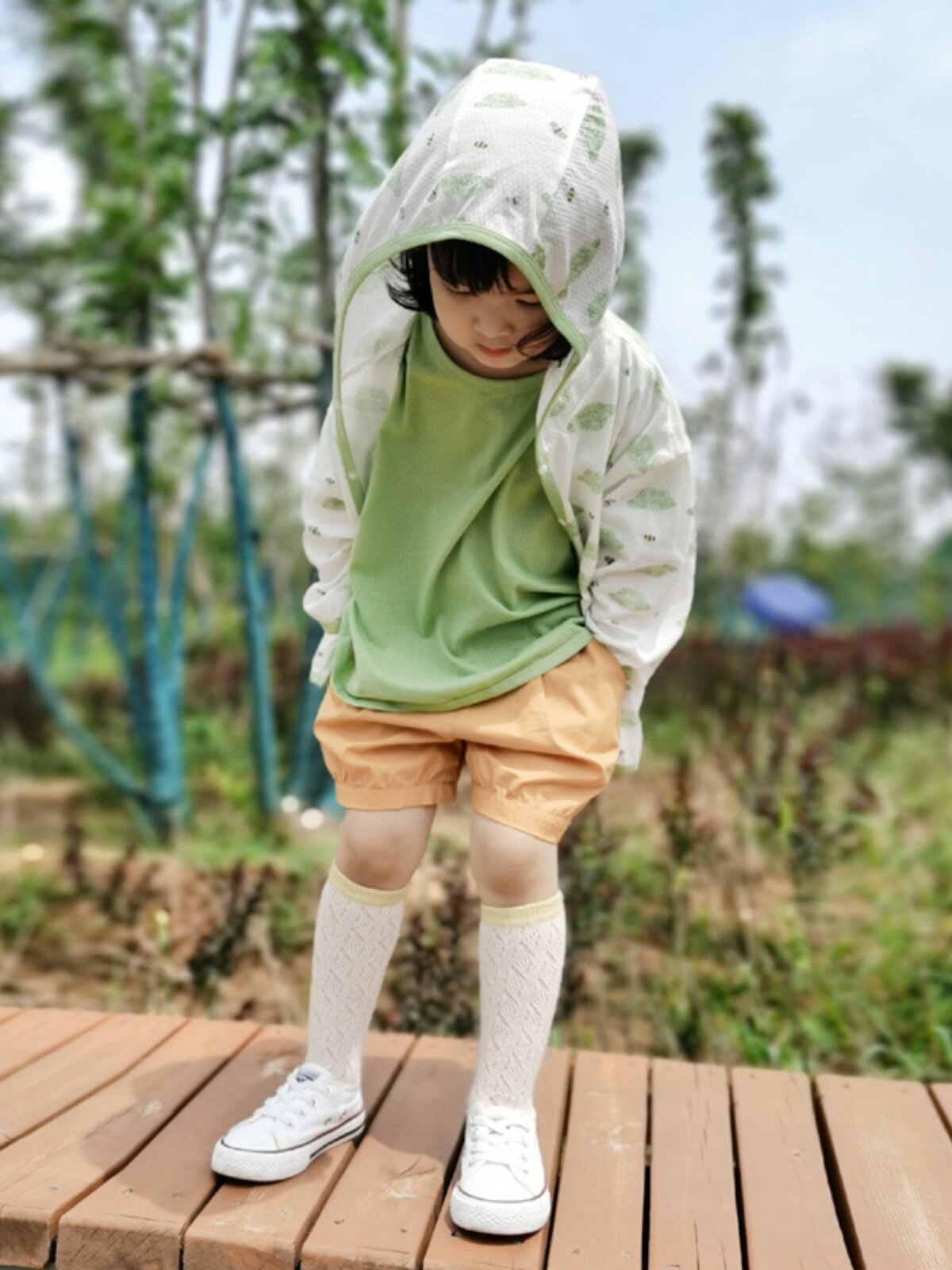 안녕 자기야 중대형 아동 자외선 차단 의류  용 여름 자외선 차단 셔츠 소년 소녀 다용도 캐주얼 에어컨 셔츠 순면