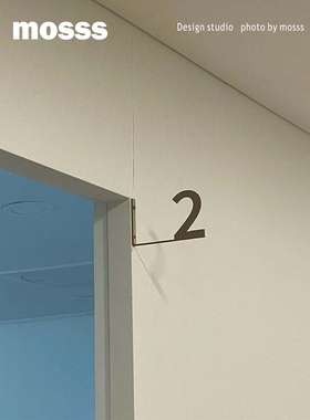 门牌侧牌 侧挂金属烤漆 现代复古简约标志牌办公室牌定制广告牌