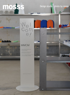 韩国网红 小招牌户外不锈钢烤漆咖啡店服装店落地立式门口展示架