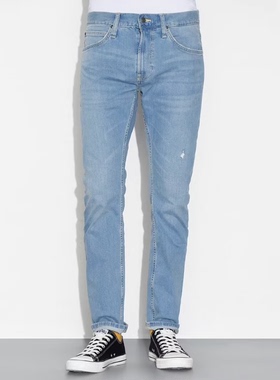 Lee商场同款709夏浅色男士修身小脚牛仔裤LMB1007093HN00F-A00474