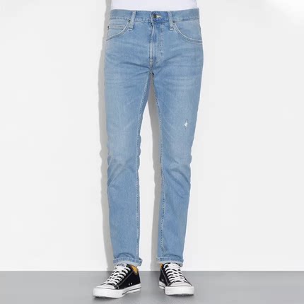 Lee商场同款709夏浅色男士修身小脚牛仔裤LMB1007093HN00F-A00474