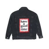 潮LUT0079073YS00F Lee2024男女同款 牛仔夹克宽松黑灰时尚 A06167