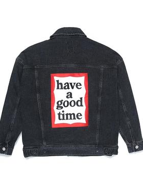 Lee2024男女同款牛仔夹克宽松黑灰时尚潮LUT0079073YS00F-A06167