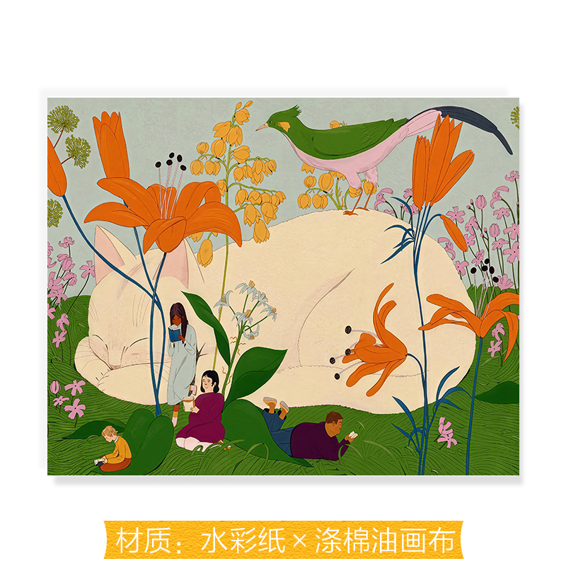 插画师Karlotuta Freier高级感漫画复刻艺术装饰画芯民宿挂画内芯