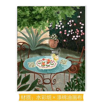 插画师Lida Ziruffo高级感漫画复刻艺术装饰画芯民宿挂画内芯
