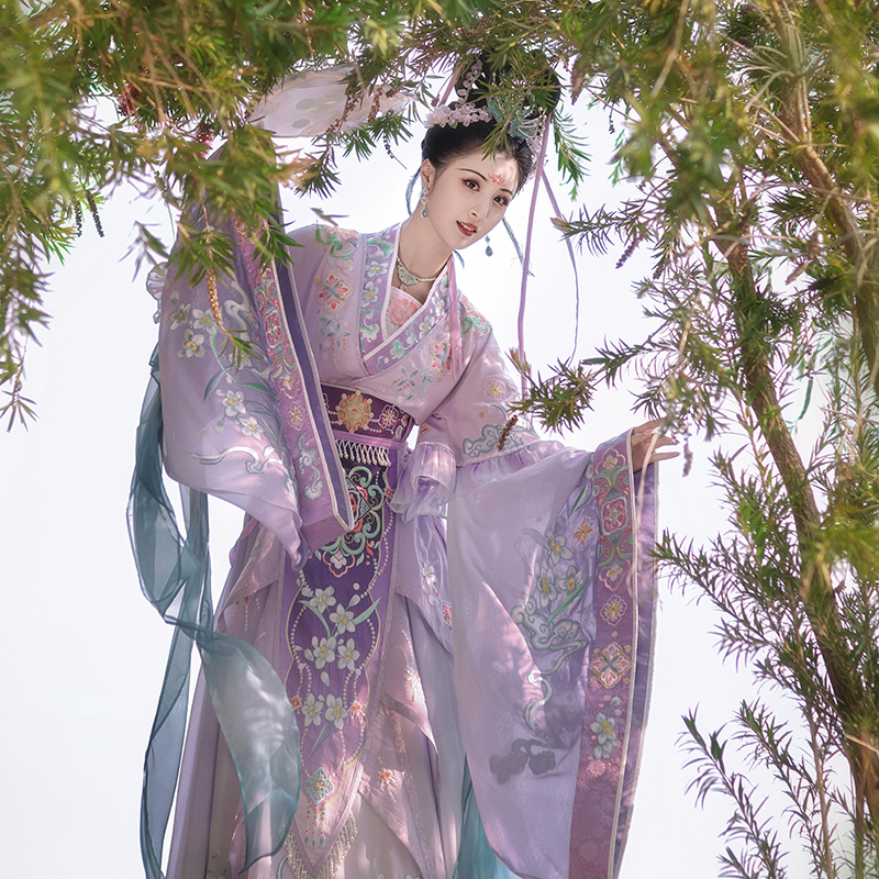 衔泥小筑洛神赋图汉服轻云蔽月紫