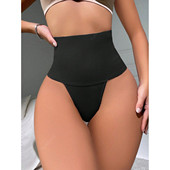 内裤 2026高腰收腹裤 高腰丁字裤 束腰收腹性感欧美收腹裤 提臀丁字裤