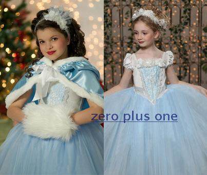 女童冰雪奇缘爱莎公主披风斗篷连衣裙Elsa礼服夏季仙女裙cosplay