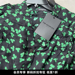 会员专享 限时3折 THE KOOPLES 碎花连衣裙 带内衬 385美金！
