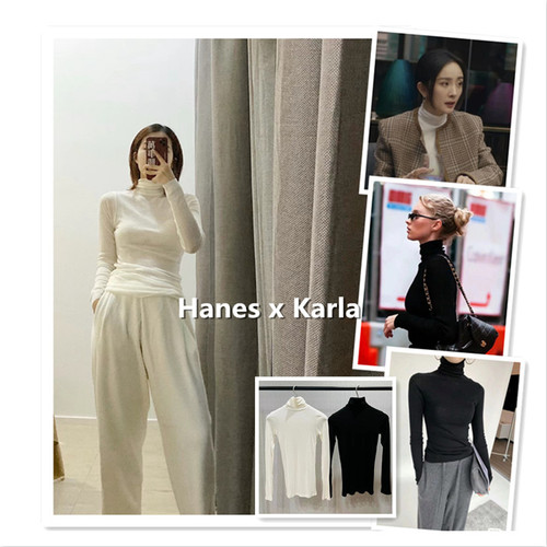 堆堆领亲肤打底羊绒衫