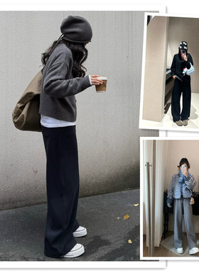 小喜家 25早秋 Hanes x Karlal慵懒松驰感休闲系带百搭直筒卫裤