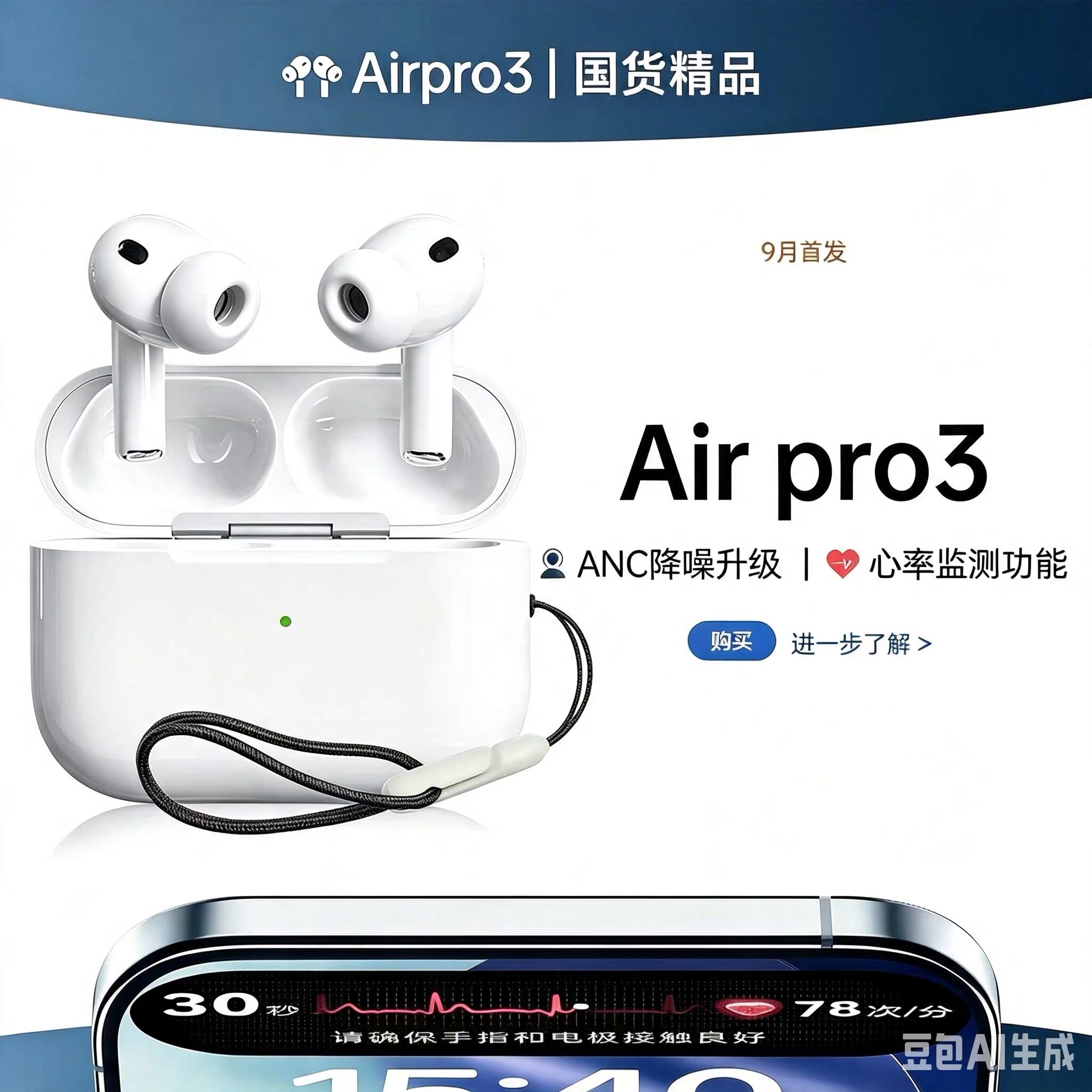 华强北蓝牙耳机airpods3蓝牙耳机