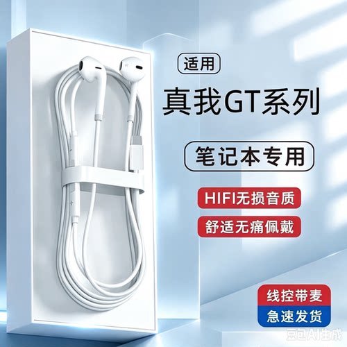 适用Realme真我GT7/7pro系列竞速版手机入耳式有线数字音频耳机
