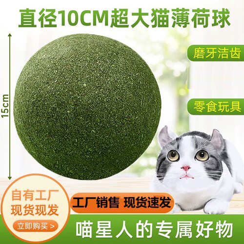 10cm超大猫薄荷球磨牙逗猫棒
