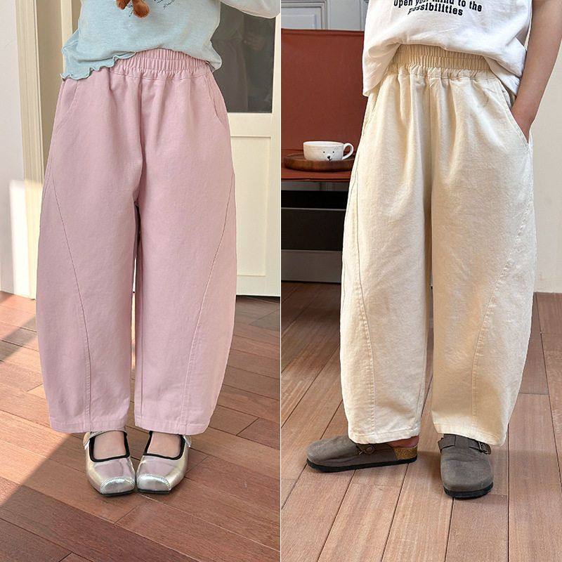 Ambb艾摩贝贝女童2025春季新品儿童拼接休闲裤