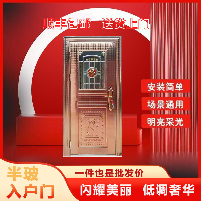304不锈钢单门简易阳台门