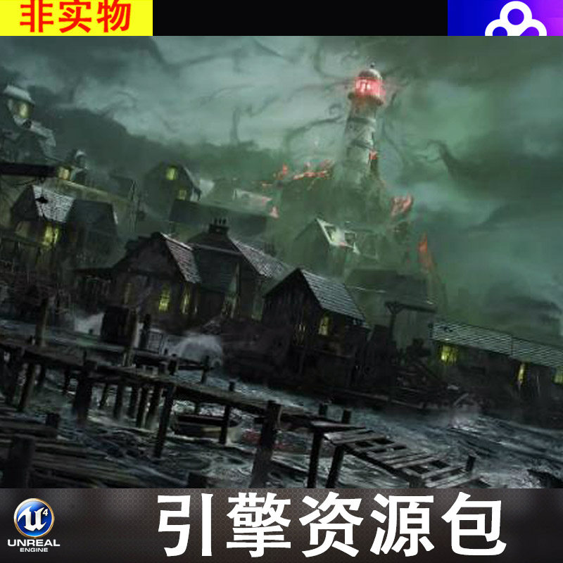 UE中世纪英格兰街道建筑全版本Blend, MAX, MAYA, C4D, FBX, OBJ