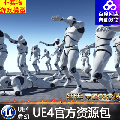 UE4末日丧尸动作虚幻4动画 Zombie Starter - MoCap Pack