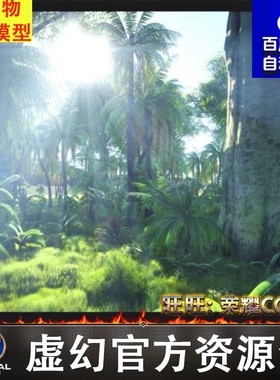 UE4虚幻5.2 Photorealistic jungle location 4x4 超写实丛林场景