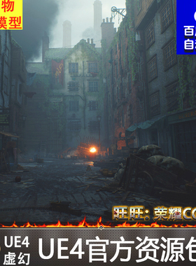 UE4 Victorian Decayed Alley Environment 破败街道场景4.27