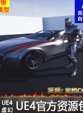 UE4虚幻4 Crypto 高级跑车赛车驾驶操作控制蓝图