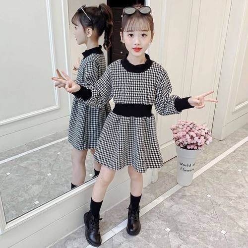 新款韩版洋气长袖裙子女童连衣裙