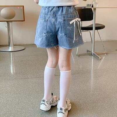 女童牛仔短裤夏装休闲裤宽松裤子