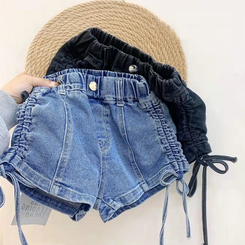 女童牛仔短裤夏装2025新款韩版网红中小童洋气宝宝外穿儿童裤子潮