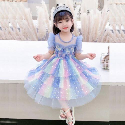 女童连衣裙夏季表演服公主裙