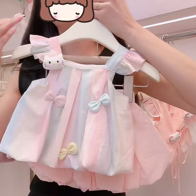 女童套装夏装2025新款洋气儿童女宝宝飞袖吊带短裤小童夏季两件套,童装/婴儿装/亲子装,套装,淘宝优惠券,粉丝福利购,淘宝优惠卷